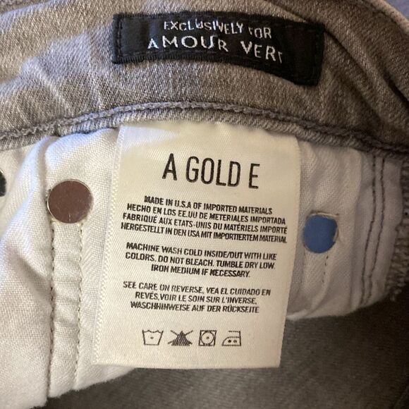 Agolde Amour Vert Grey Jeans Size 27 EUC - Picture 3 of 6